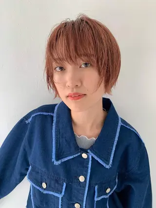 ショート カラー yiye 青山所属・無料カットモデル募集 🌱ひょうがのヘアスタイル