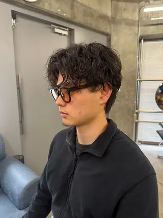 ショート パーマ メンズ 江坂/メンズカット メンズパーマ/山本翼のヘアスタイル