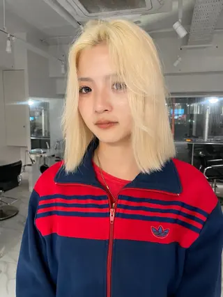 ミディアム キッズ サワイ ユイのヘアスタイル