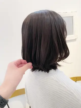 ミディアム カラー newline銀座所属・👑銀座ショート/ 絶壁補正/金子涼👑のヘアスタイル