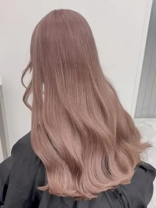 カラー モテ髪💕ハイトーン ベージュ yuriaのヘアスタイル