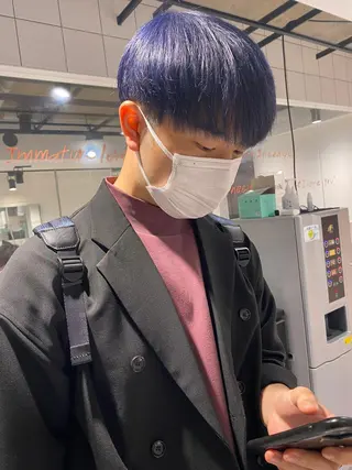 ミディアム カラー メンズ 【メンズサロン】 BLUCK 横浜のヘアスタイル