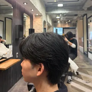 メンズ 縮毛矯正モデル/上村 コウスケのヘアスタイル