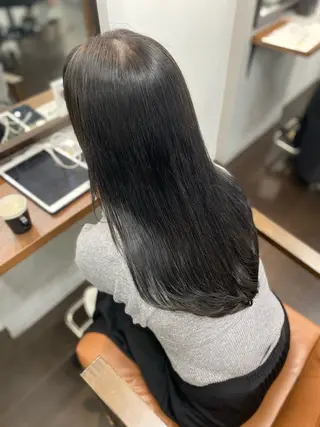 ロング カラー ヘアアレンジ 🍒ᩚ名駅/艶髪 縮毛矯正/あゆ🍒ᩚのヘアスタイル