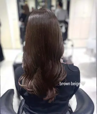 セミロング つや髪ᰔᩚ暖色 カラーYui🩰のヘアスタイル