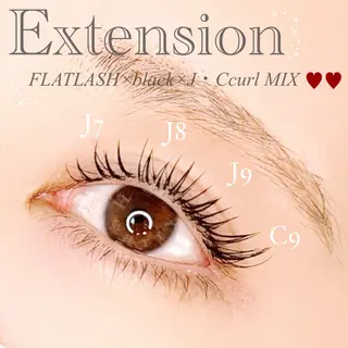 マツエク・マツパ Hearty 上田さやかのマツエク・マツパデザイン