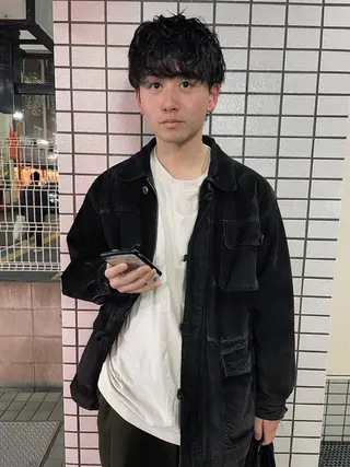 パーマ メンズ ruki yabeのヘアスタイル