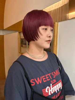 ショート tricca  ginza所属・ボブ・レイヤー ・パーマ【iri】のヘアスタイル