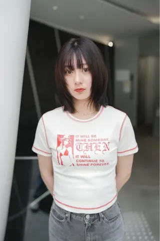 ミディアム カラー opus 店長大和 レイヤー/赤み消しのヘアスタイル