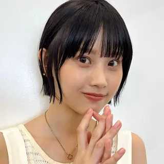ショート カラー 暖色/艶髪/ボブ/ ショート/Ayaのヘアスタイル