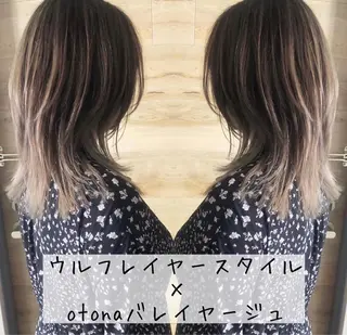 セミロング テトネ タカシのヘアスタイル