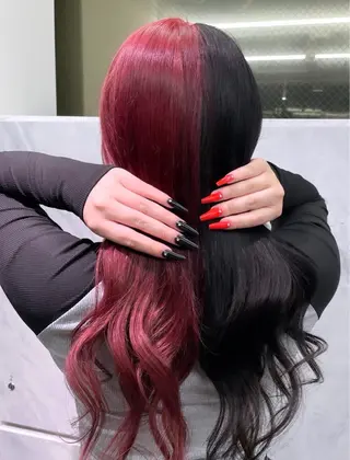 ロング カラー ヘアアレンジ 🎀プルエクステ みまひかる🎀のヘアスタイル