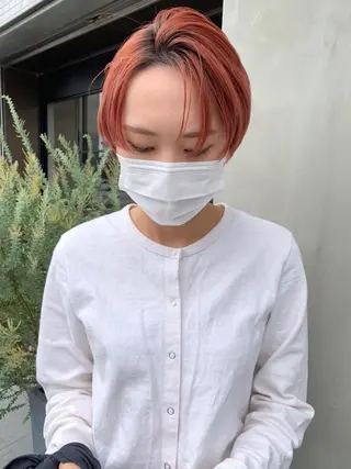 ショート カラー mizuki /ケアブリーチのヘアスタイル