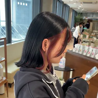 カラー aura所属・CONAN｜盛岡ボブ 特化/タッセルボブのヘアスタイル