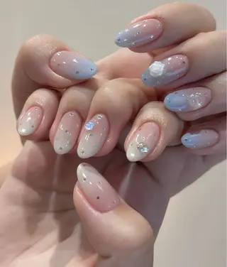 ネイル candy nail 韓国風ワンホンネイルのネイルデザイン