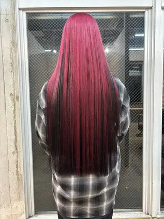 ロング カラー lani hair salon所属・SHOTO ハイトー ン/デザインカラーのヘアスタイル