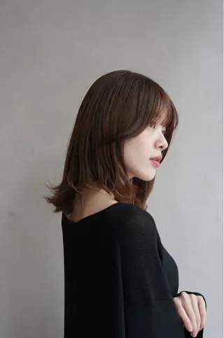 ミディアム レイヤーカット/ くびれヘア佐藤大空のヘアスタイル