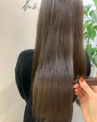 ロング カラー hub hair レイヤー/透明感のヘアスタイル