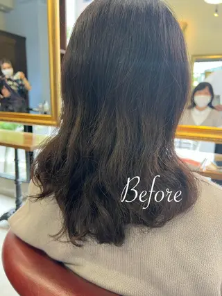 ミディアム カラー パーマ オーナースタイリスト 佐藤のヘアスタイル
