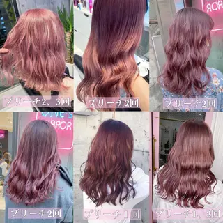 ミディアム 💛ムラ修正ブリーチ 💛YUUのヘアスタイル