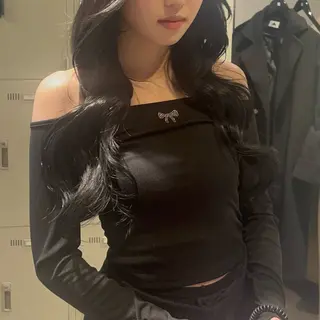 ロング カラー パーマ ヘアアレンジ メンズ キッズ ブリーチなしカラー/ ブラウン/レイヤーのヘアスタイル