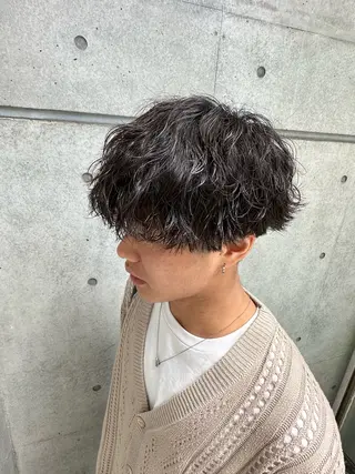 パーマ メンズ 髪質改善トリートメント&ケアカラー MRN.新宿西口所属・👑MRN👑 HIROMIのヘアスタイル