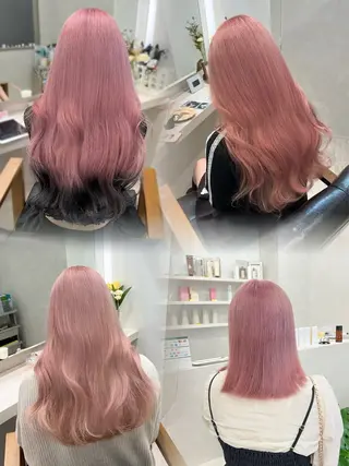 セミロング カラー 菅村 緋莉🎀ガーリーヘアのヘアスタイル