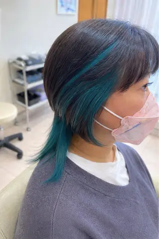 カラー 髪質改善/縮毛矯正/ デザインカラー/知念のヘアスタイル
