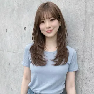 ミディアム カラー 一ノ瀬 暁のヘアスタイル