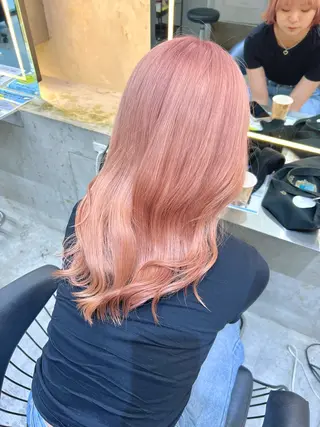 セミロング カラー 髪質改善/ボブ/ ハイトーン❣️yuiのヘアスタイル
