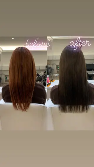 カラー 髪質改善/韓国ヘア/ 縮毛矯正/藤原のヘアスタイル