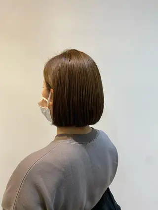 ショート カラー 大人かわいい×艶髪 🤍塩川のヘアスタイル