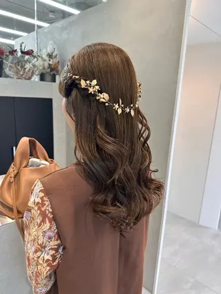 ロング ヘアアレンジ 染谷 遥花のヘアスタイル