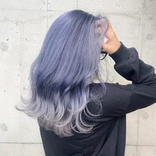ロング カラー youres hair 髪質改善トリートメント&ヘッドスパ  新宿三丁目店【ユアーズヘア】所属・🦋透明感カラー 👑NODOKA🦋のヘアスタイル
