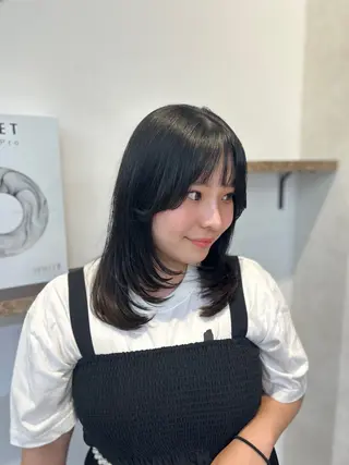 ロング VIEW Tokyo所属・🎀ミディアムボブ/ 縮毛矯正/ひかりのヘアスタイル