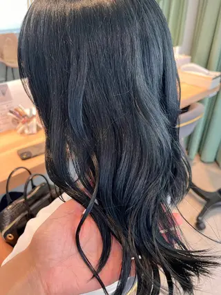 ミディアム カラー オタク美容師🛍/ 酸性ストレート/艶髪のヘアスタイル