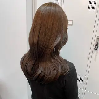 セミロング カラー emma所属・RINA 韓国ヘア/半個室のヘアスタイル