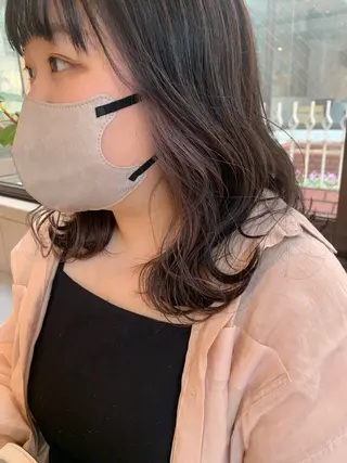 ミディアム カラー rio .のヘアスタイル