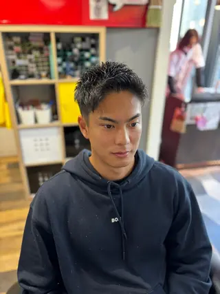 ショート ヘアアレンジ メンズ grow hair works所属・🔥無料メンズカット /パーマ🔥奥山のヘアスタイル