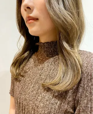 セミロング カラー ♡オシャ髪♡AI ✂️newi町田のヘアスタイル