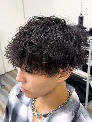 ショート パーマ メンズ 【メンズ特化】岩瀬 武【メンズパーマ】のヘアスタイル