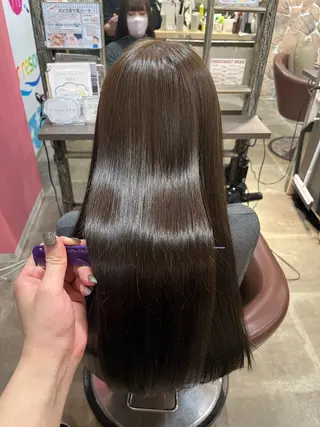 ロング カラー ヲタク美容師 店長　上原のヘアスタイル
