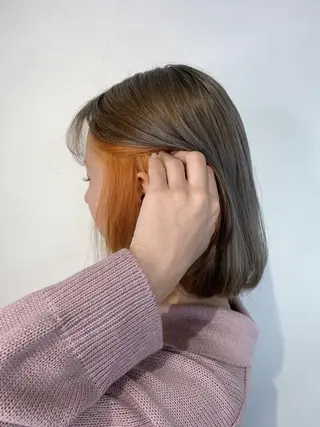 ショート カラー _WHITE 天神店 YUMEKA🐻のヘアスタイル