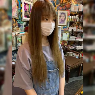 ロング カラー ヘアアレンジ haco+所属・🌈派手髪エクステ ブレイズ🌈ひろとのヘアスタイル