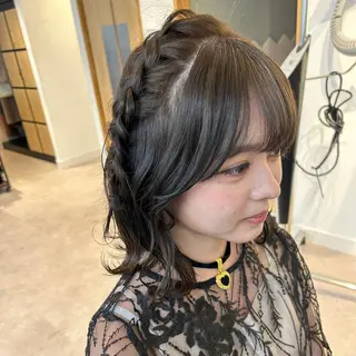 ミディアム ヘアアレンジ 🎀オタク美容師艶髪 カラーERINA🎀のヘアスタイル