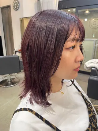 ミディアム カラー HARUKA /透明感カラーのヘアスタイル