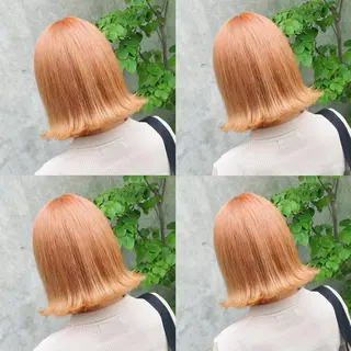 ショート カラー ヘアアレンジ メンズ キッズ 💟Chloe原宿店 🩶ハイトーンのヘアスタイル