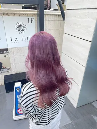 ロング カラー カラーブリーチ特化 石原勇希のヘアスタイル