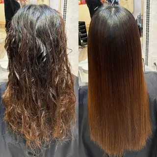 ロング カラー 縮毛矯正/艶カラー 笠原康平のヘアスタイル