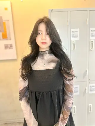 ロング カラー ヘアアレンジ opus 店長大和 レイヤー/赤み消しのヘアスタイル